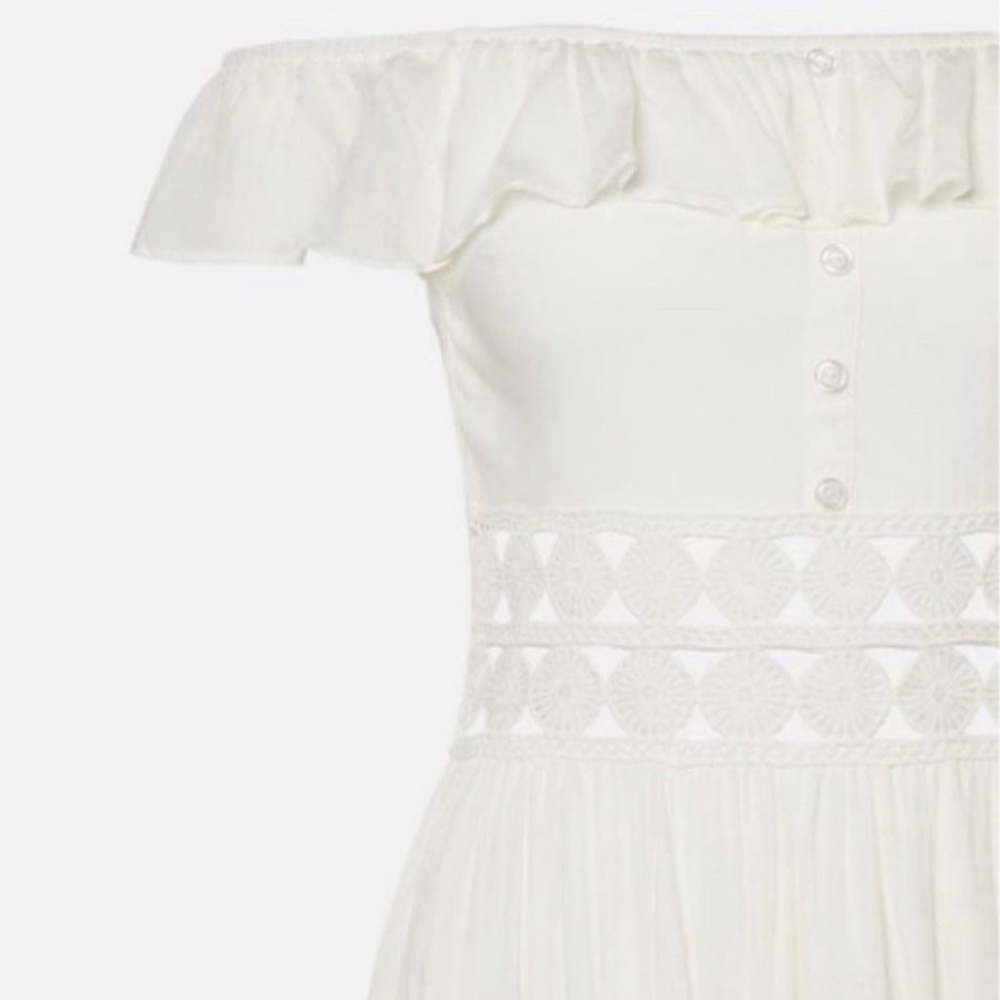 NWT Ivory Off Shoulder Large Boutique Dress